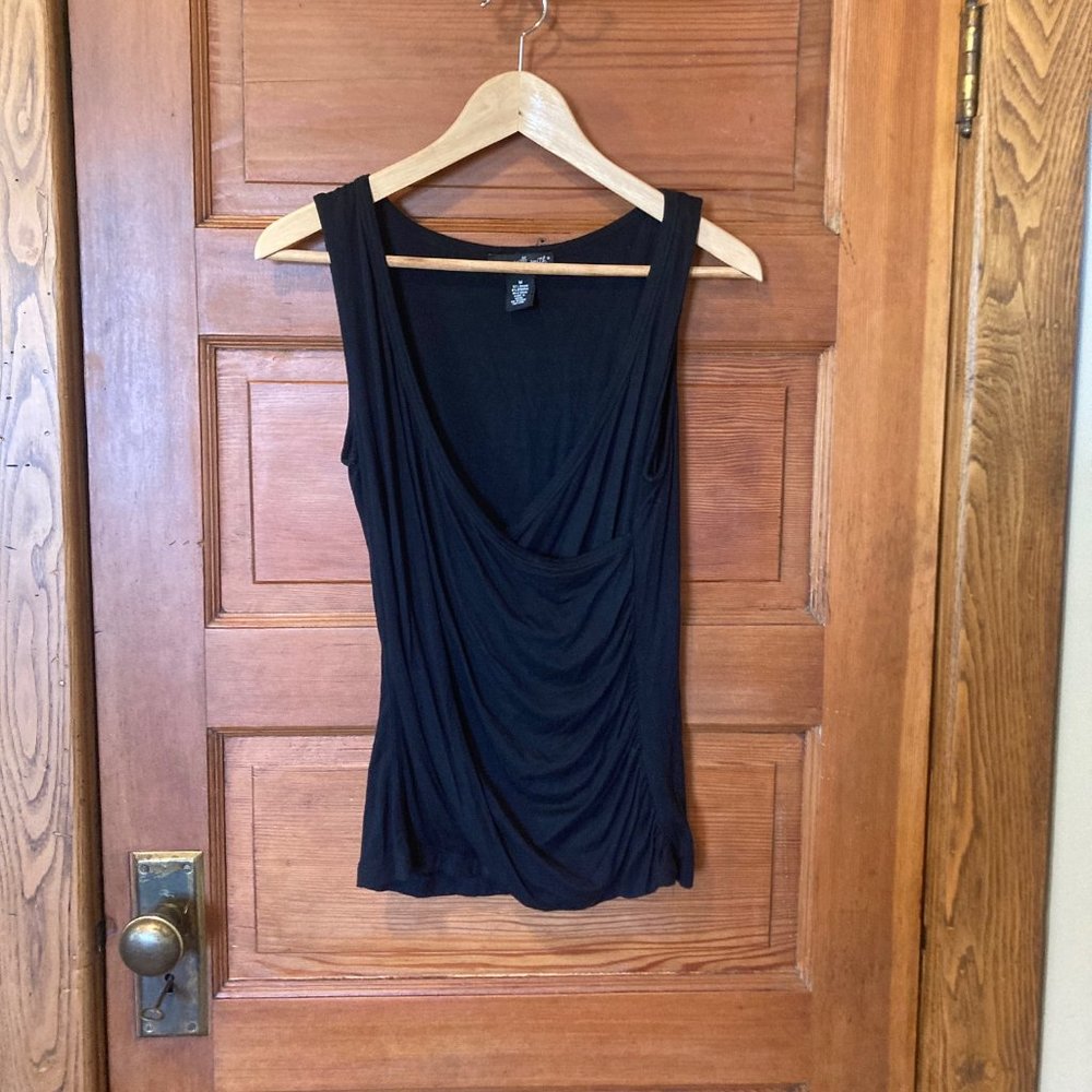 Willi Smith Black Tank Top (Women's Medium)